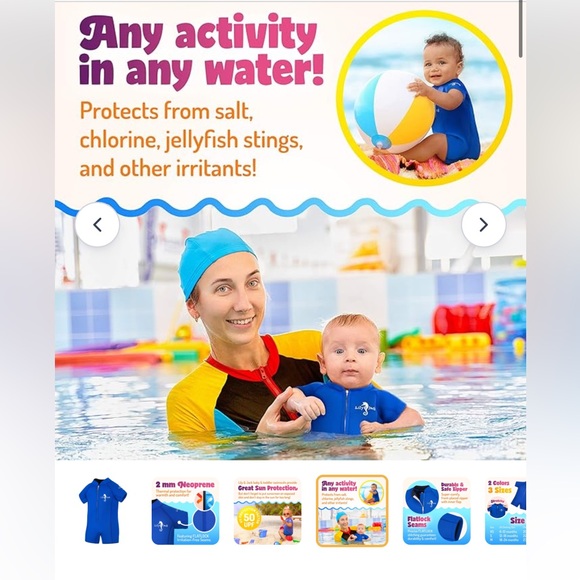 Lily & Jack Neoprene Swimsuit - Picture 7 of 12